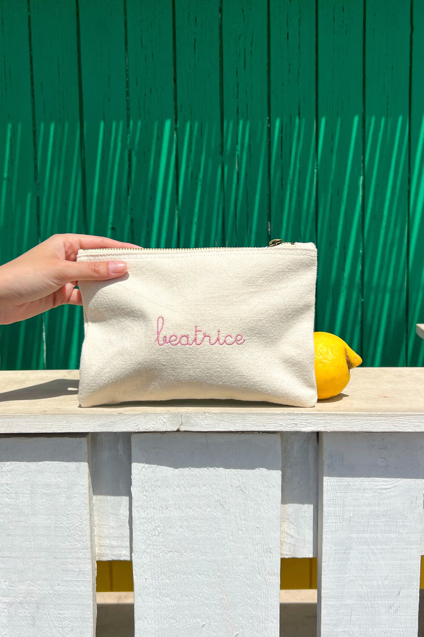 Pouch Bag in Cotone - Naturale