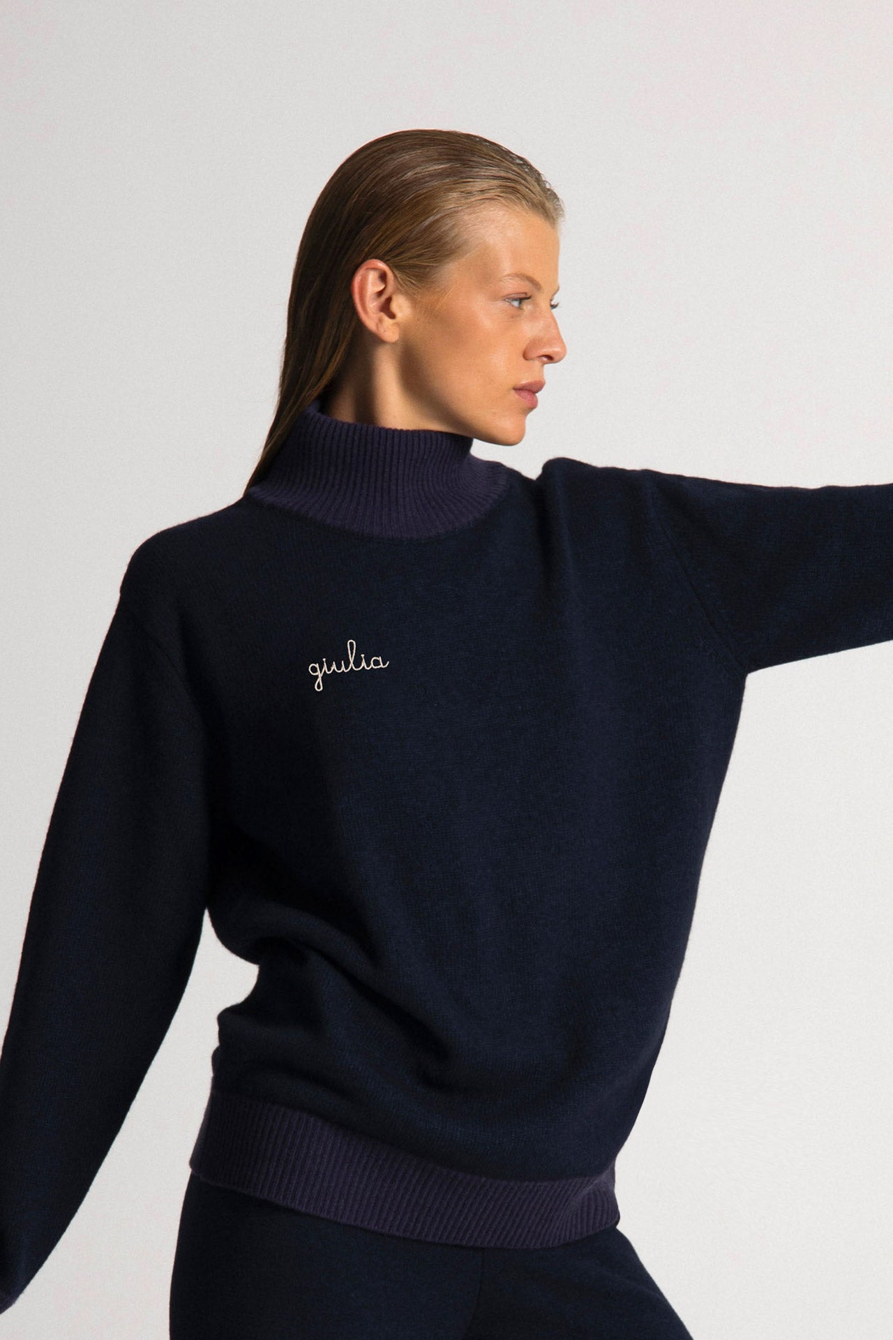 Cornell Turtleneck - Prussia Blue