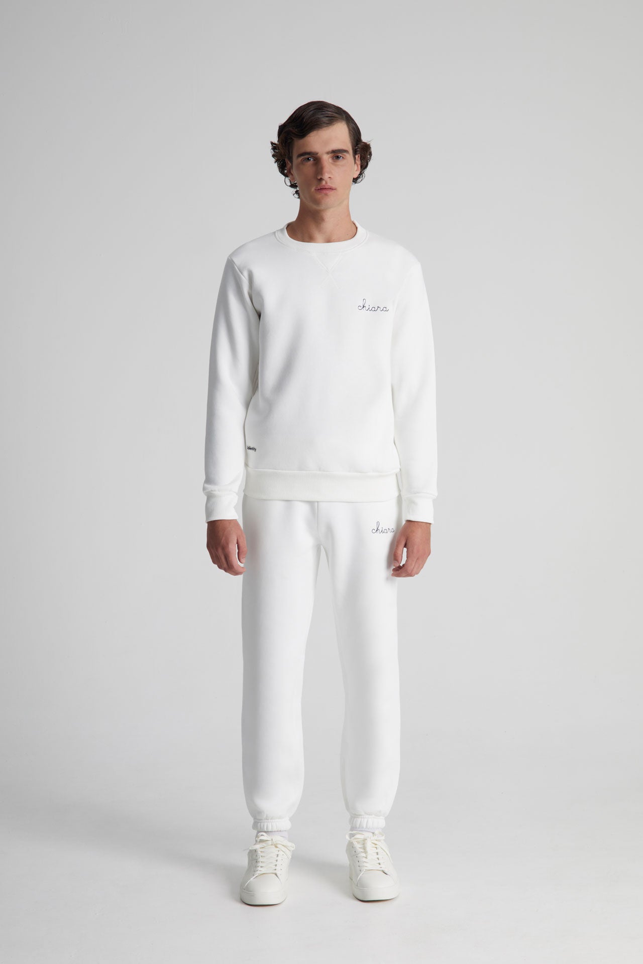 Felpa Girocollo Pesante - Bianco