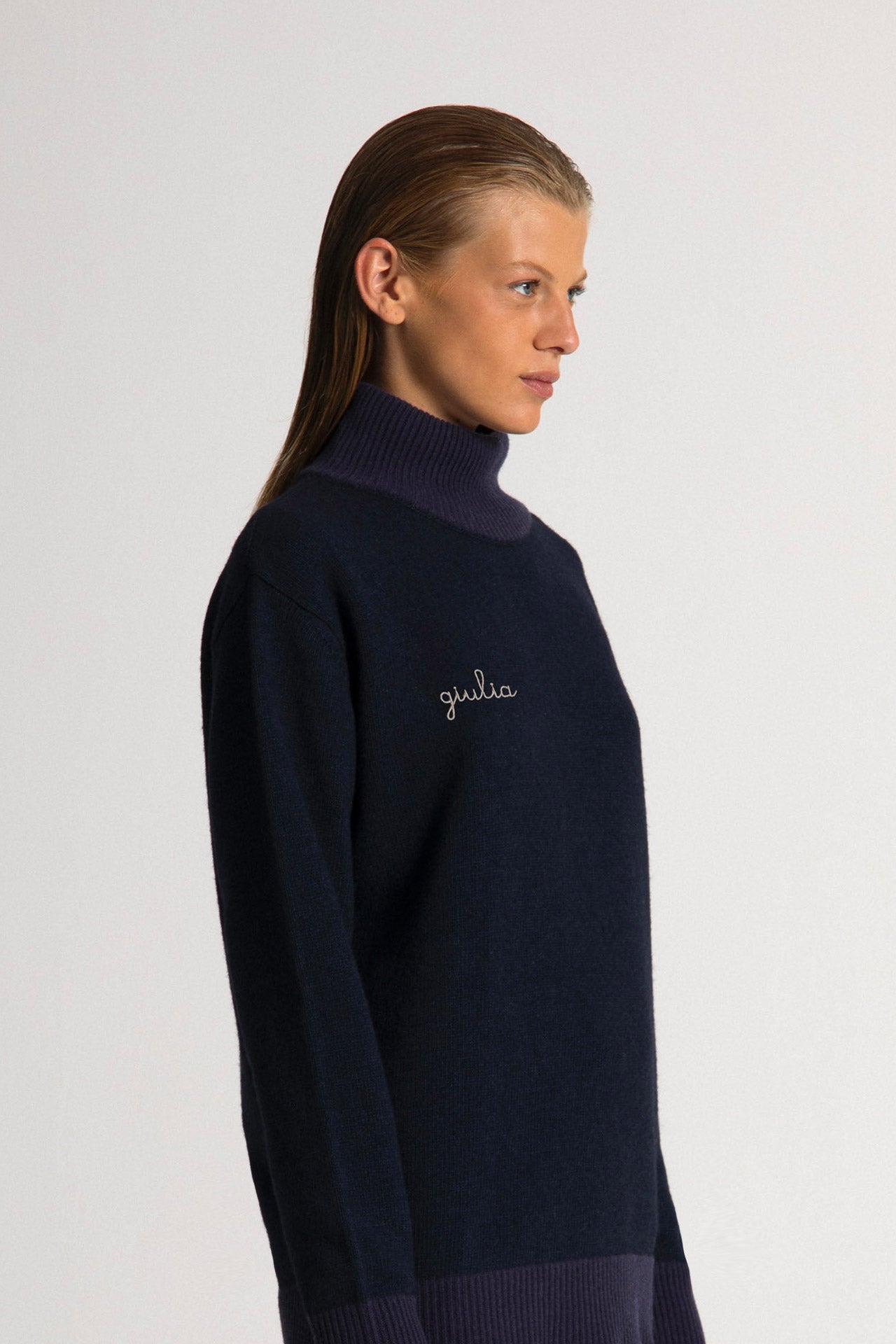 Cornell Turtleneck - Prussia Blue