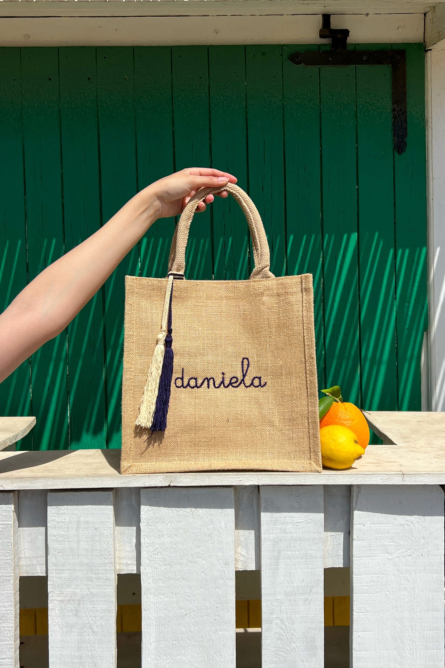 Borsa Midi in Juta - Naturale