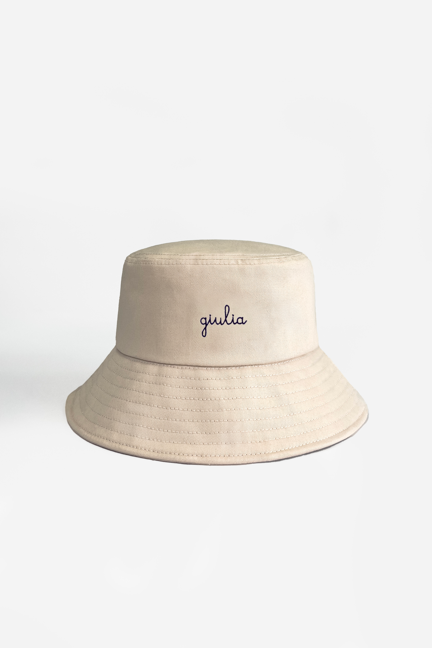 Cappello Bucket in Tela - Crema