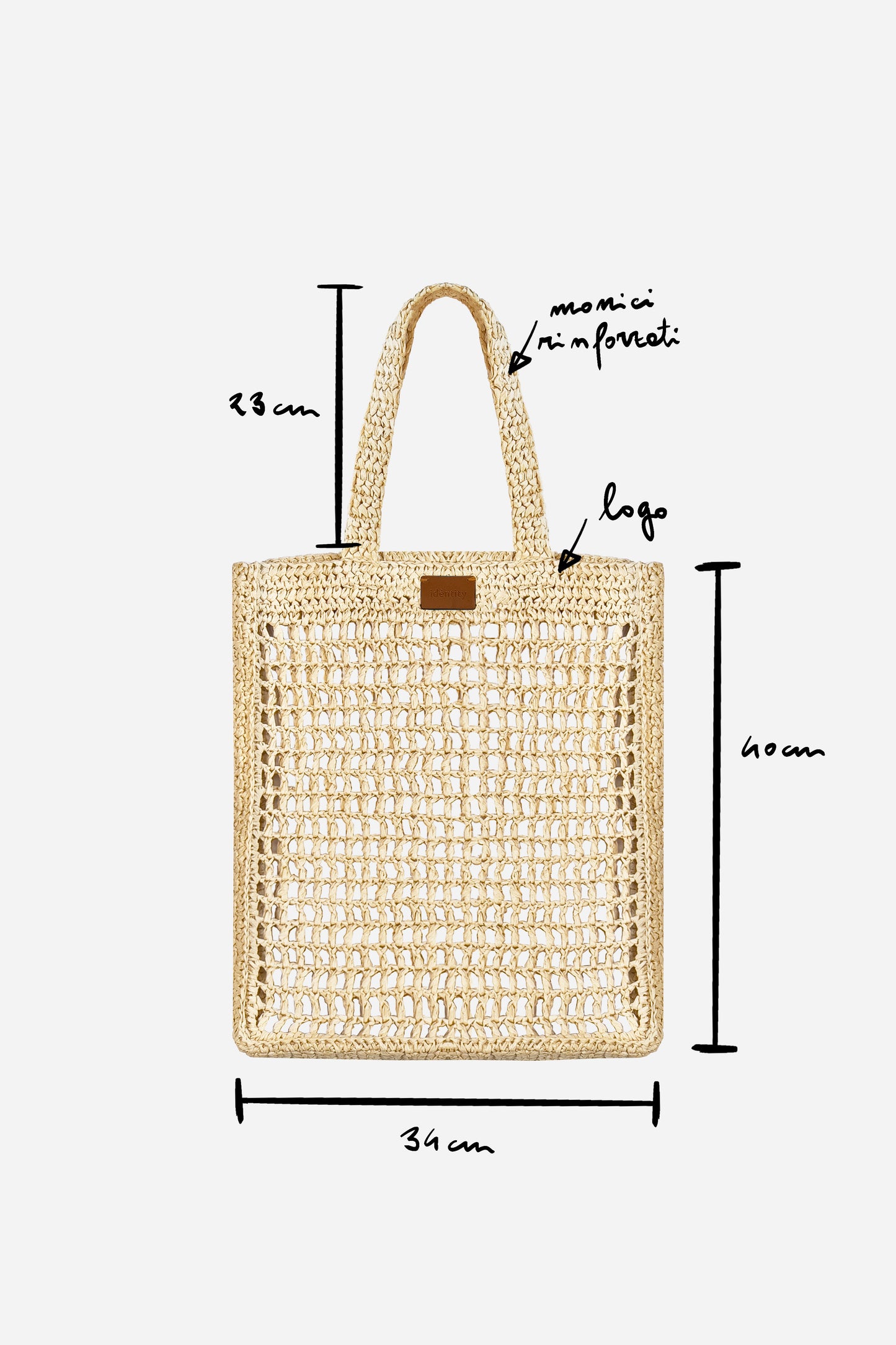 Borsa Tote in Rafia - Naturale
