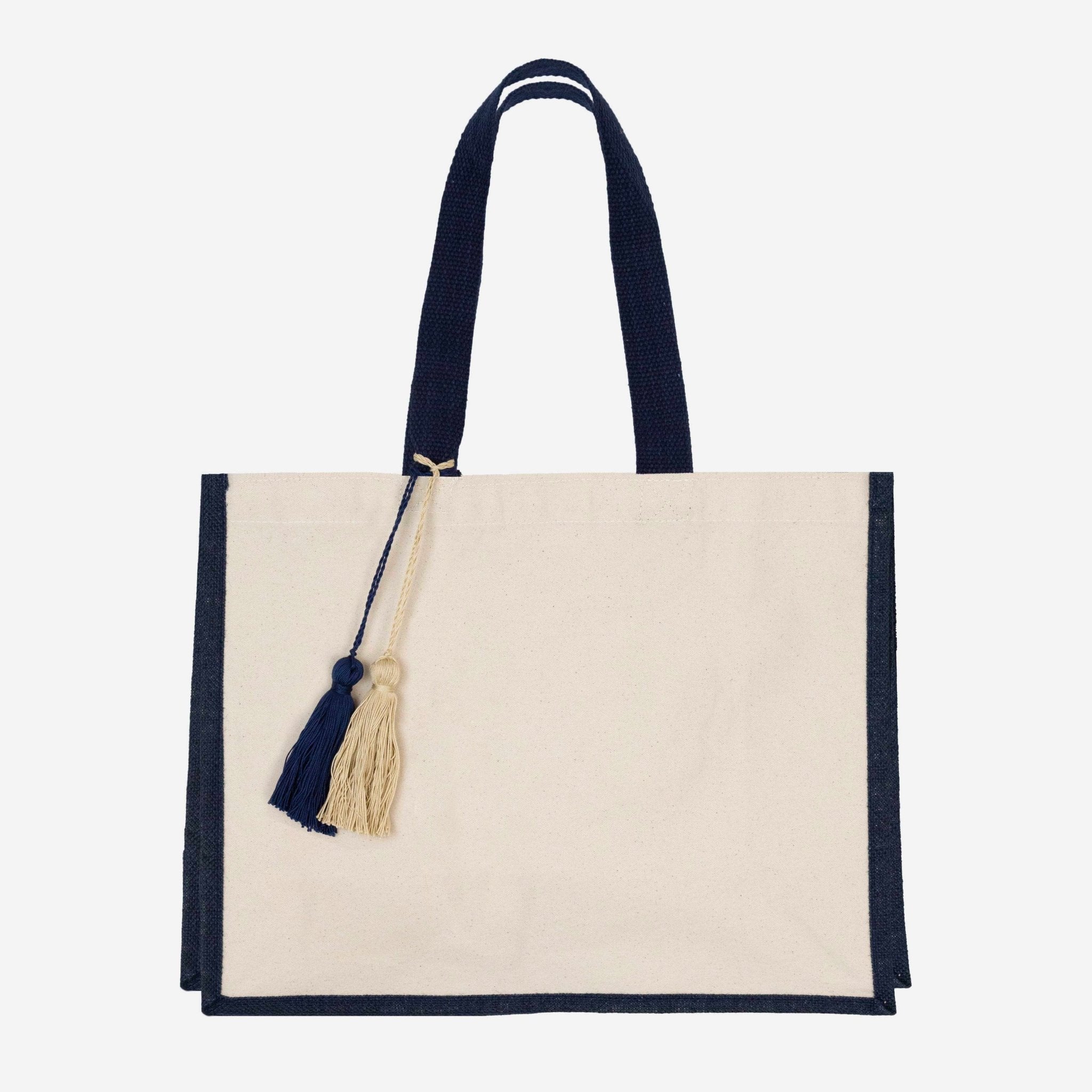 Borsa Tote in Cotone - Blu navy - IDENTITY