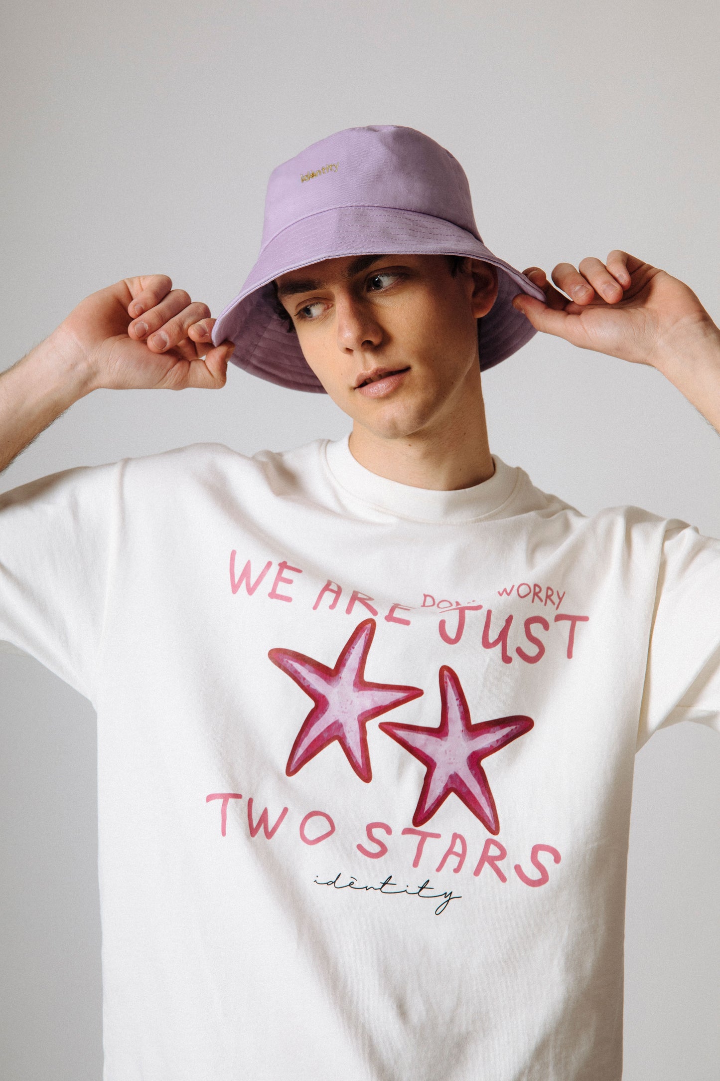 Cappello Bucket in Tela - Lilla