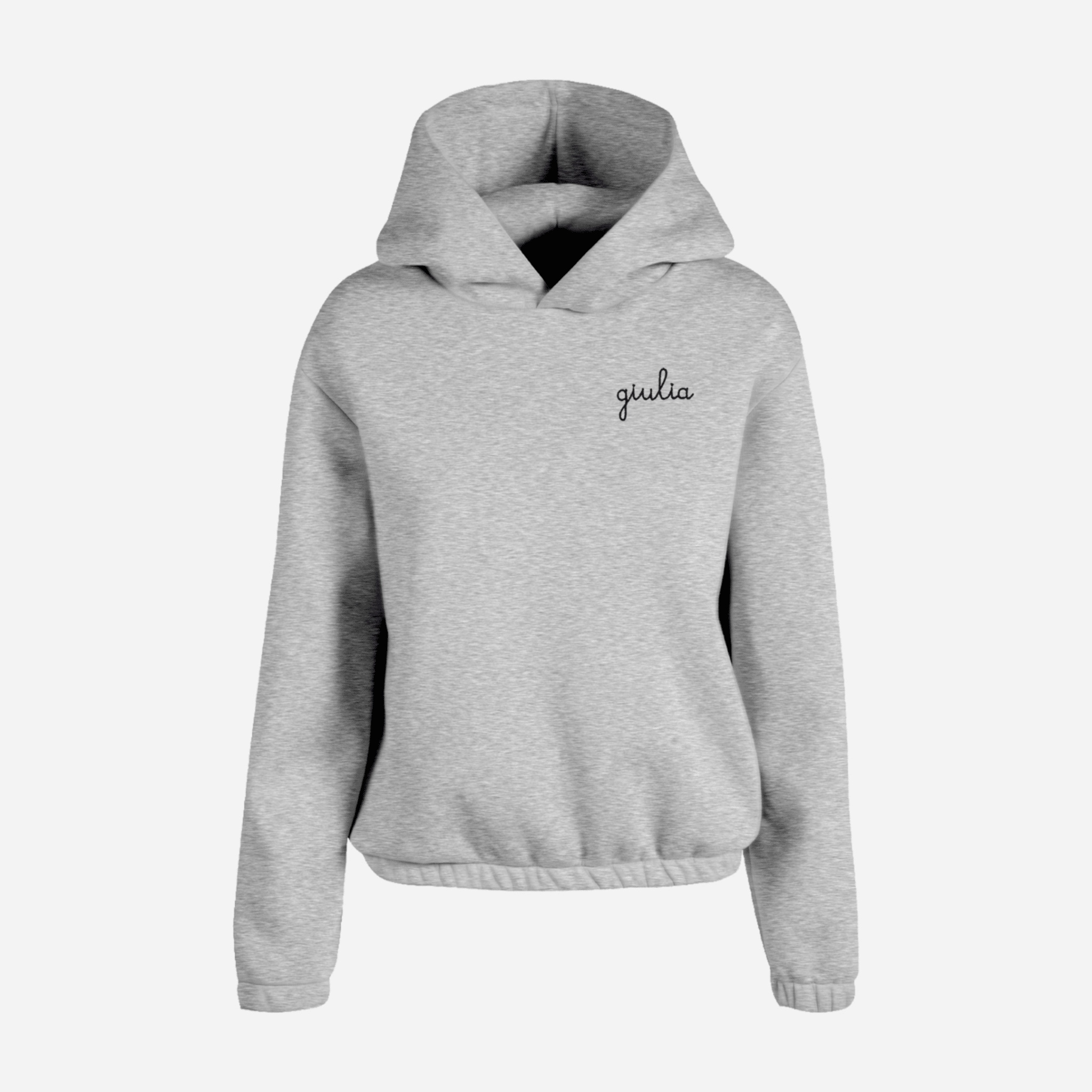 Felpa Crop Pesante - Grigio - IDENTITY