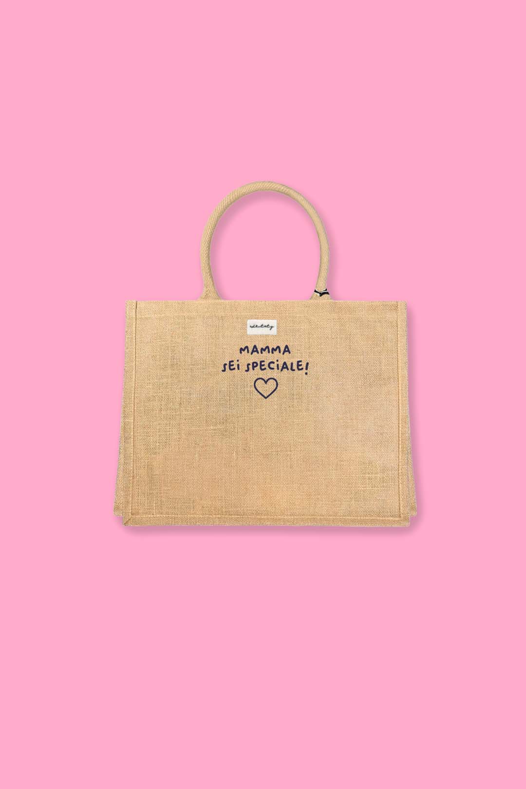 Borsa in Juta Naturale - Mamma