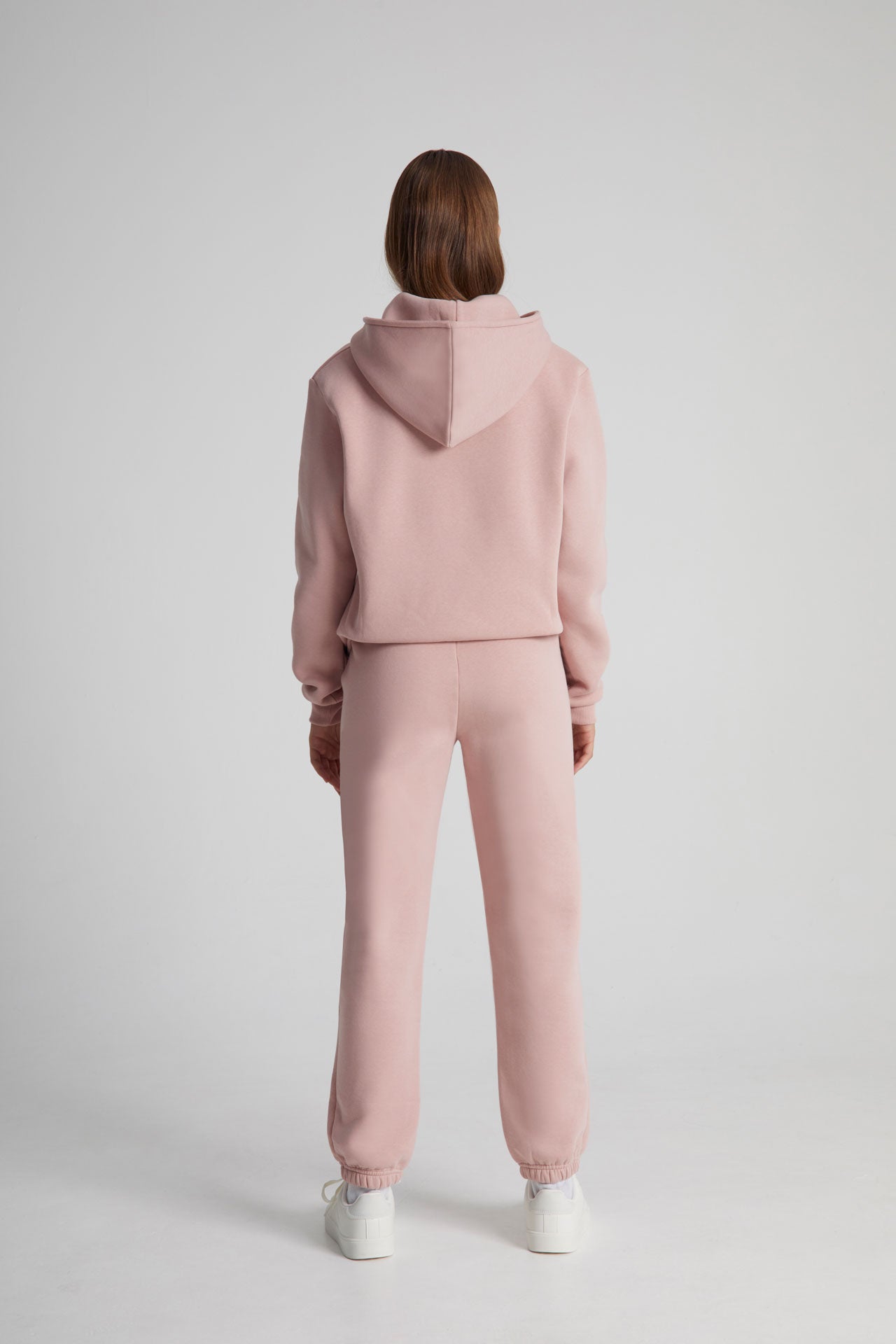 Felpa con Cappuccio Pesante - Rosa