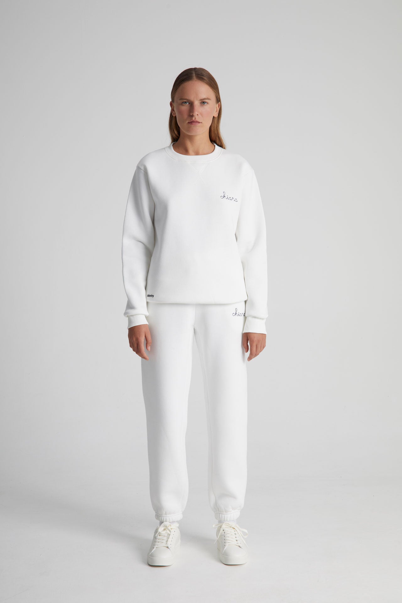 Felpa Girocollo Pesante - Bianco