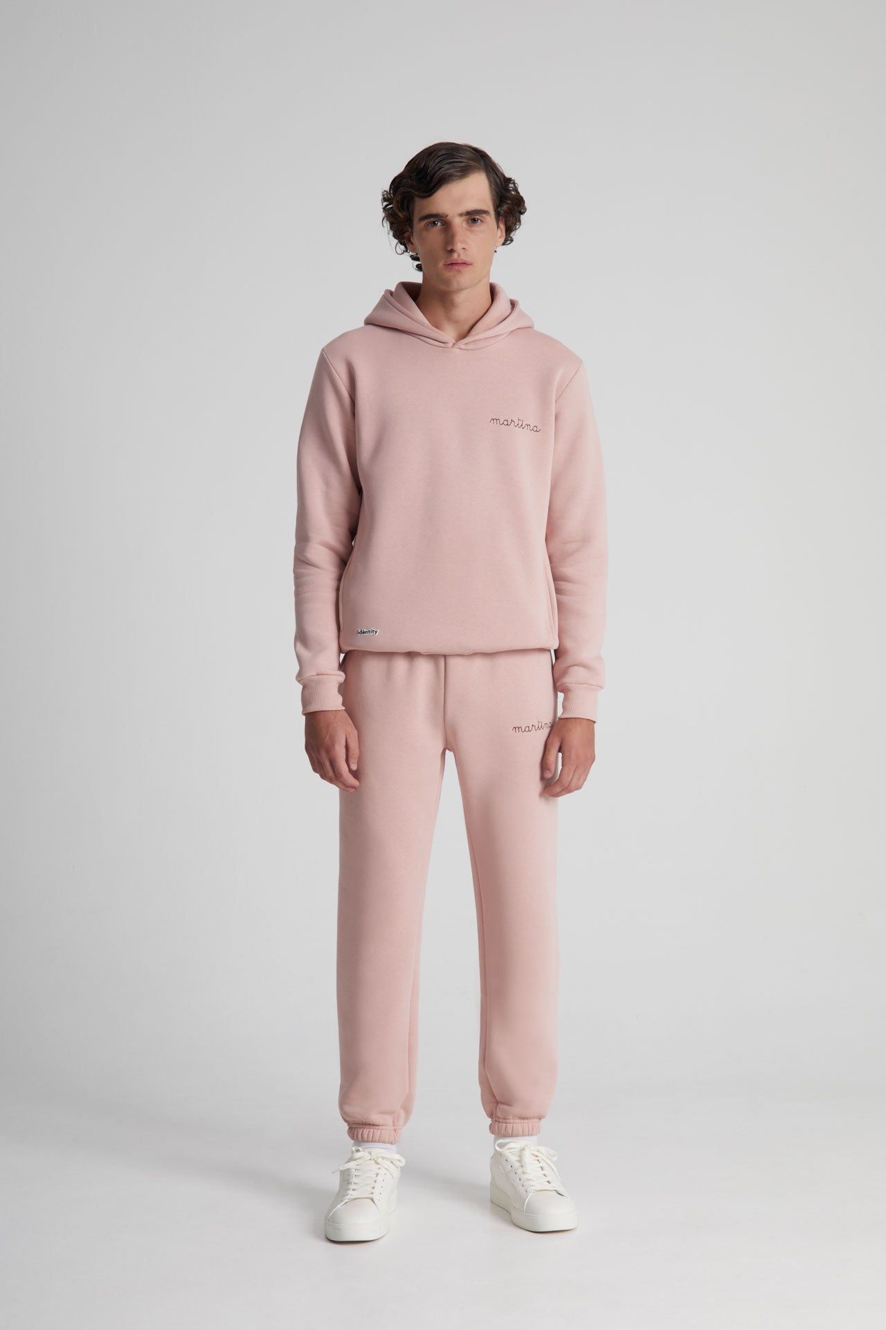 Felpa con Cappuccio Pesante - Rosa