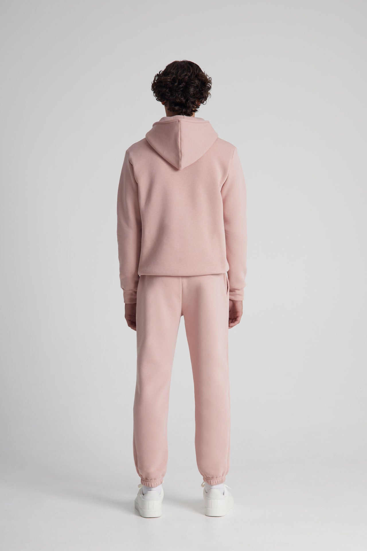 Felpa con Cappuccio Pesante - Rosa