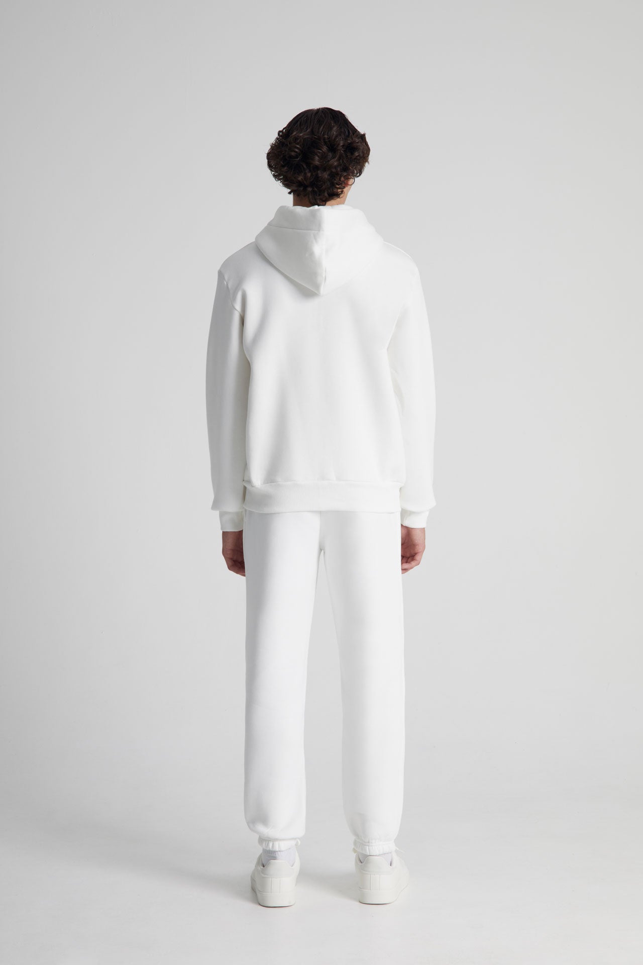 Heavyweight Zipper Hoodie - White