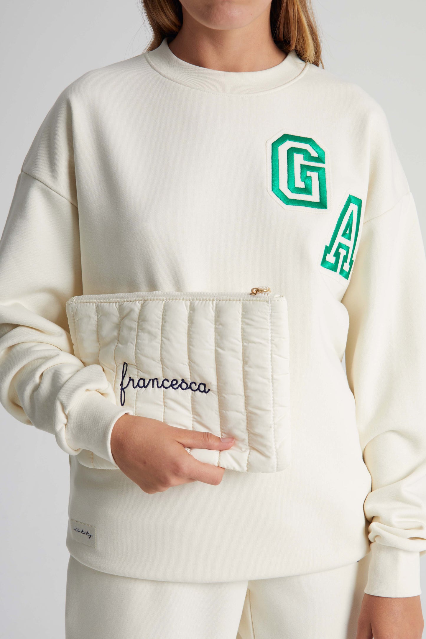 Pouch Bag Imbottita - Crema