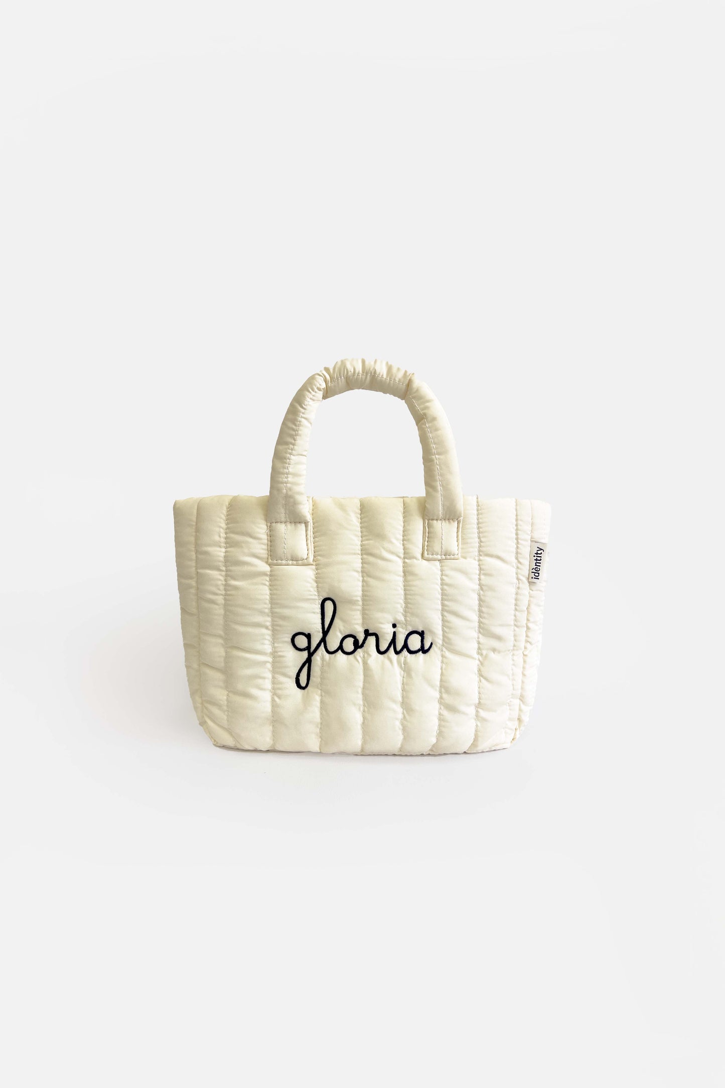 Borsa a Mano Imbottita - Crema