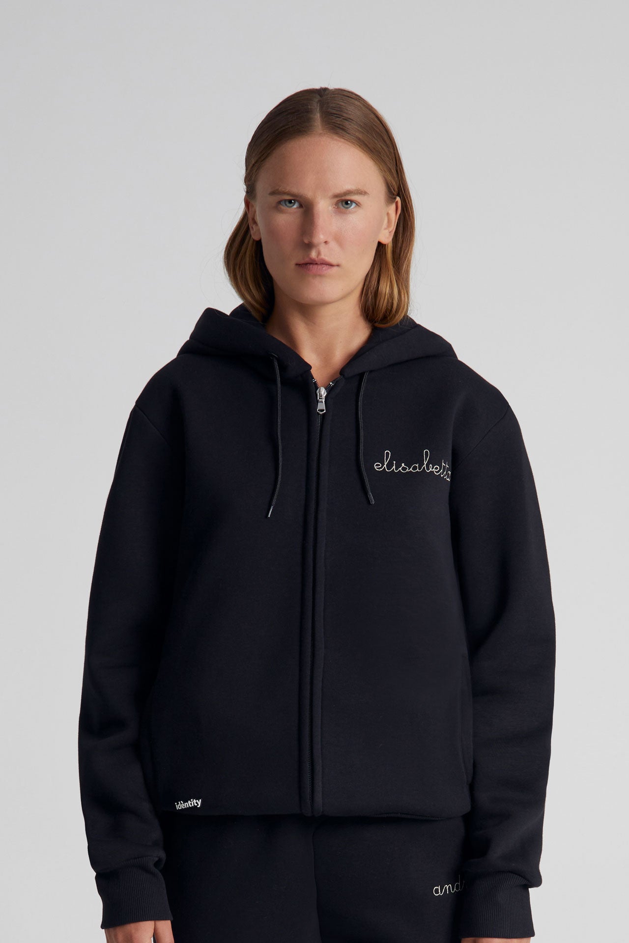 Heavyweight Zipper Hoodie - Black