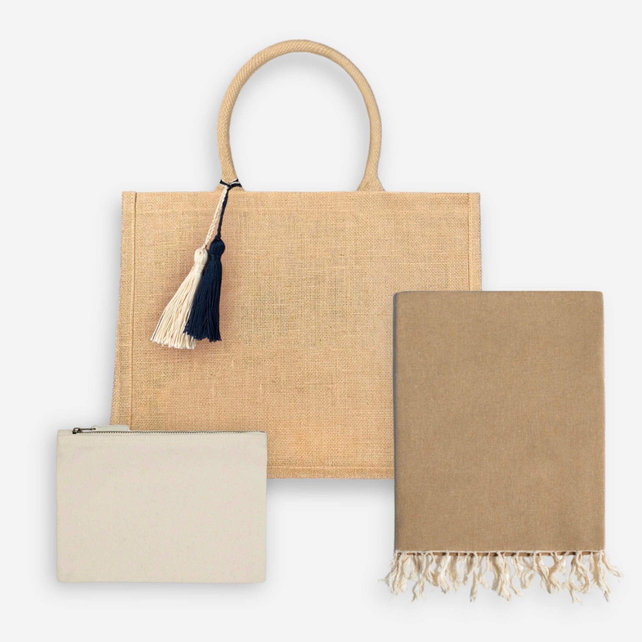 Set Juta + Telo + Pouch - Naturale - IDENTITY