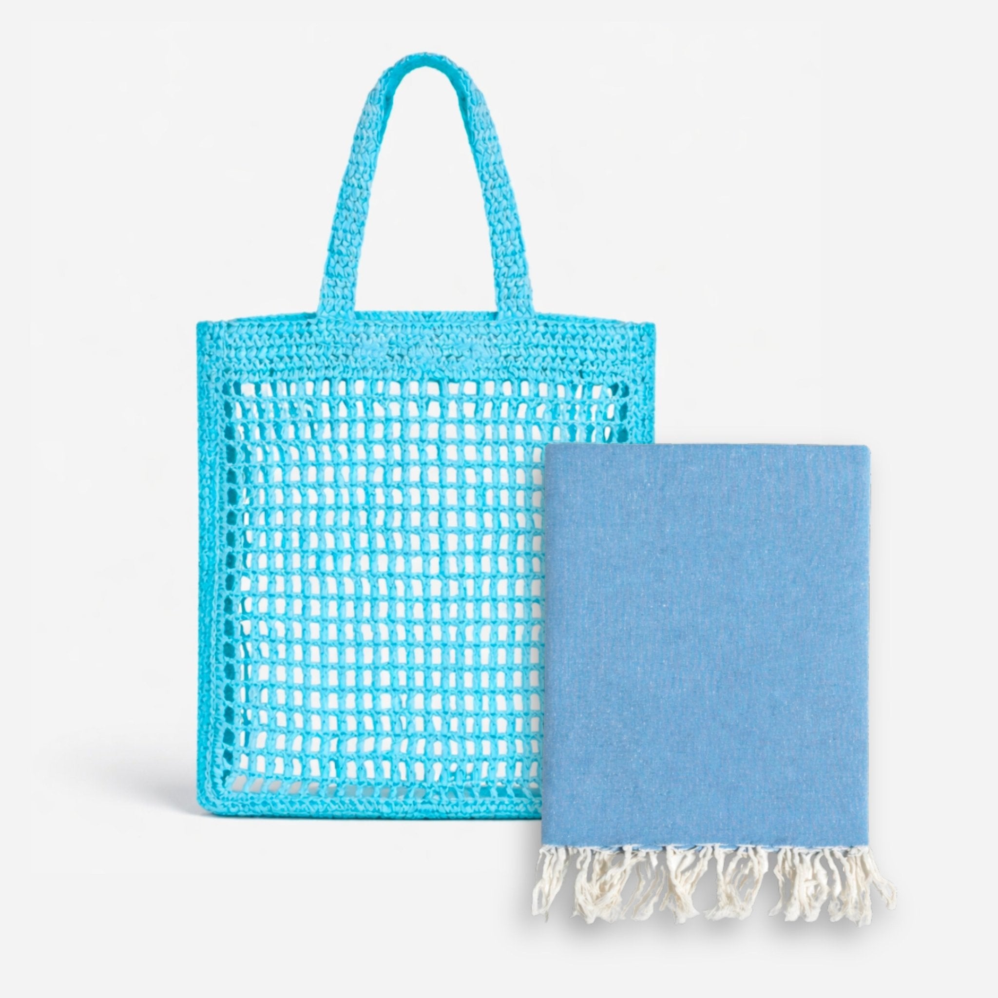 Set Rafia + Telo - Azzurro - IDENTITY