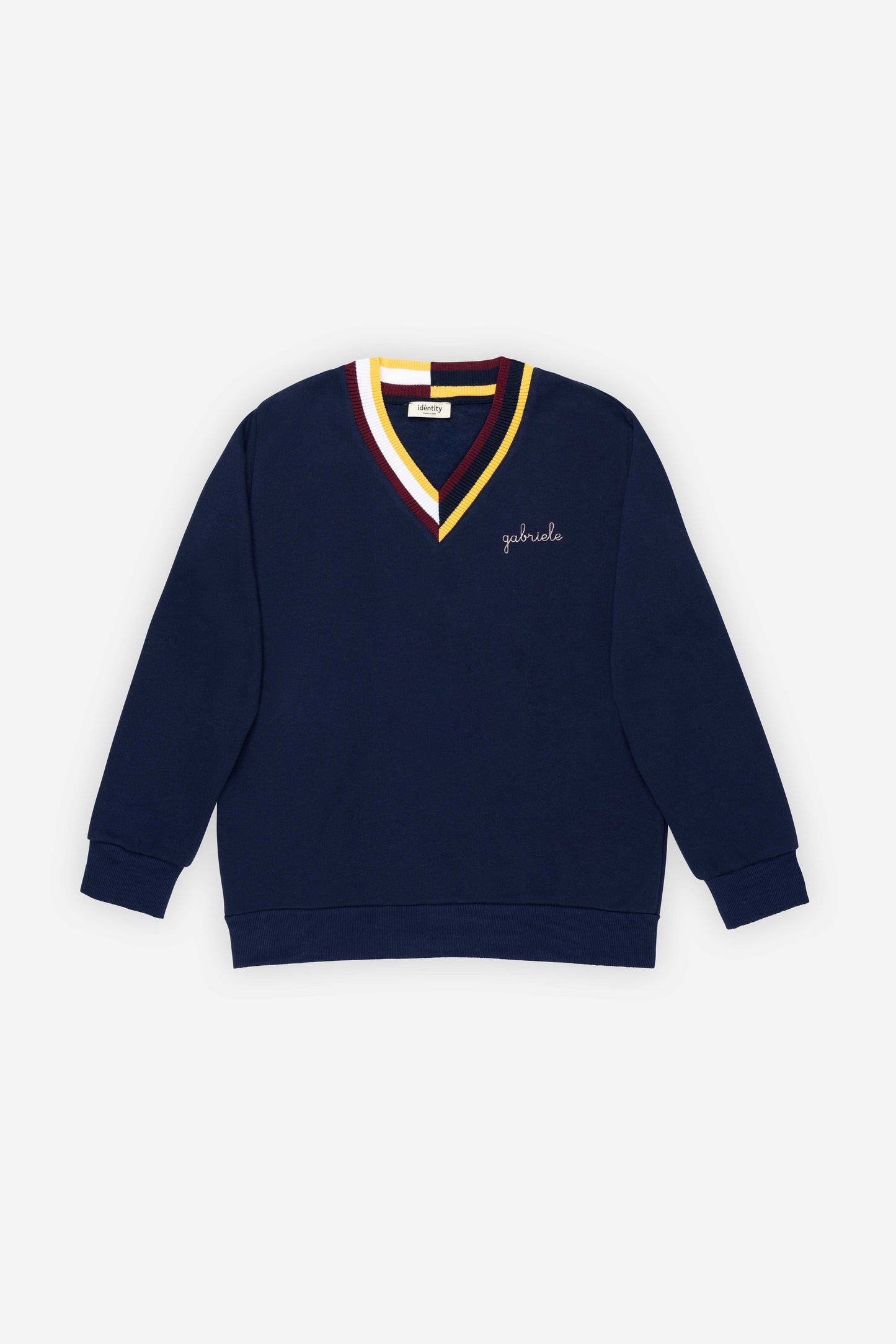 Monash V-Neck - Prussia Blue