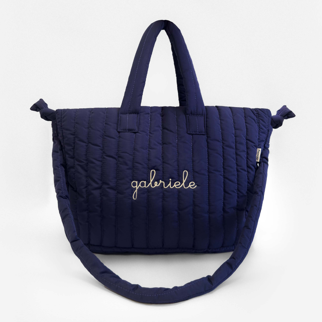 Borsa a Spalla Imbottita - Blu navy
