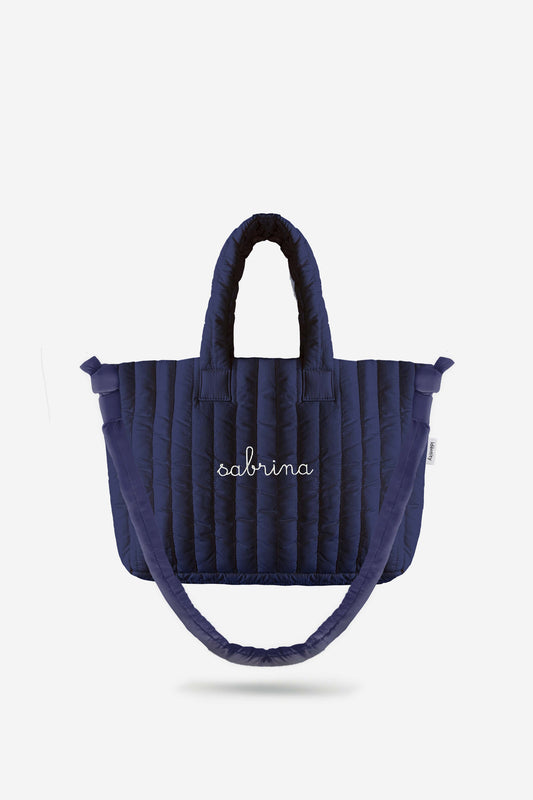 Padded Shoulder Bag - Navy