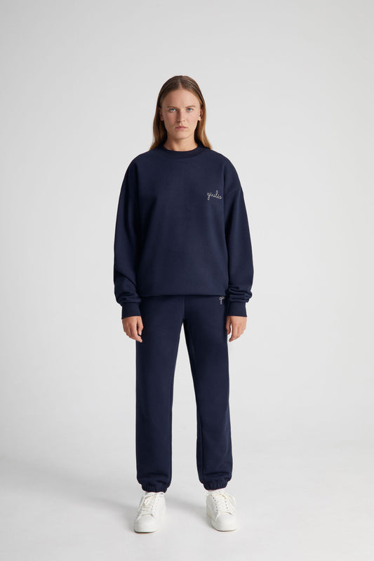 Felpa Girocollo 365 - Blu navy