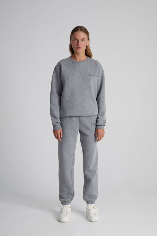 Felpa Girocollo Pesante - Grigio