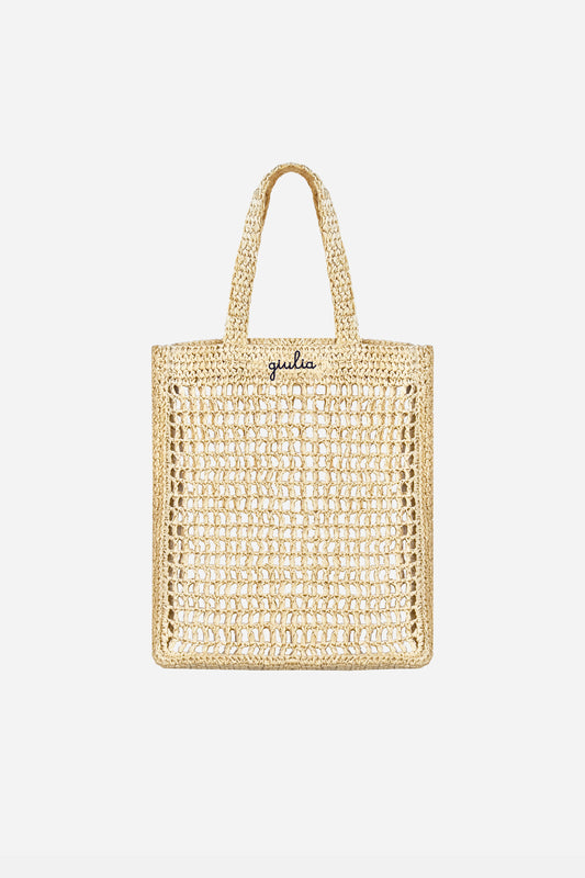 Borsa Tote in Rafia - Naturale