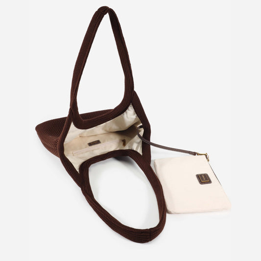 Borsa in Maglia - Marrone Espresso