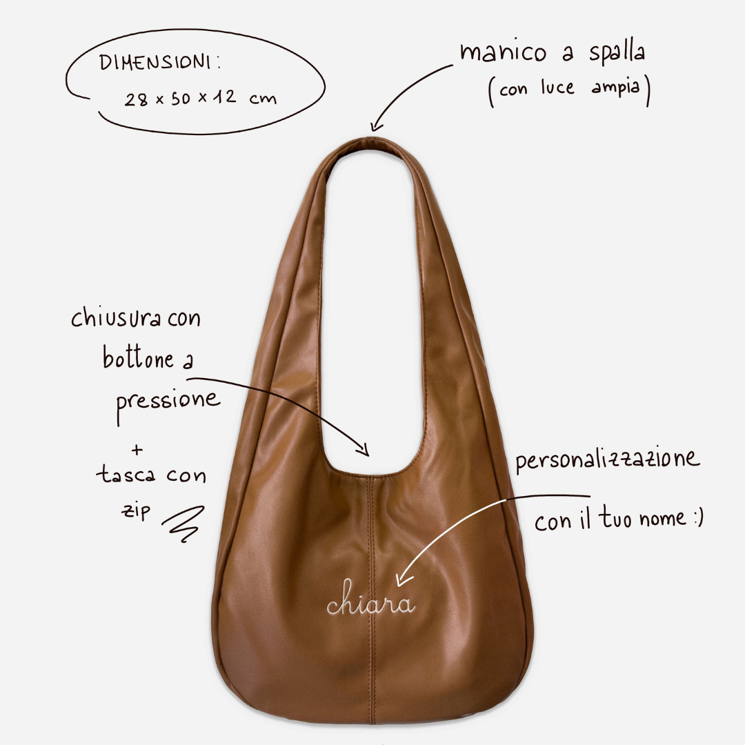 Borsa a spalla Urban - Cuoio