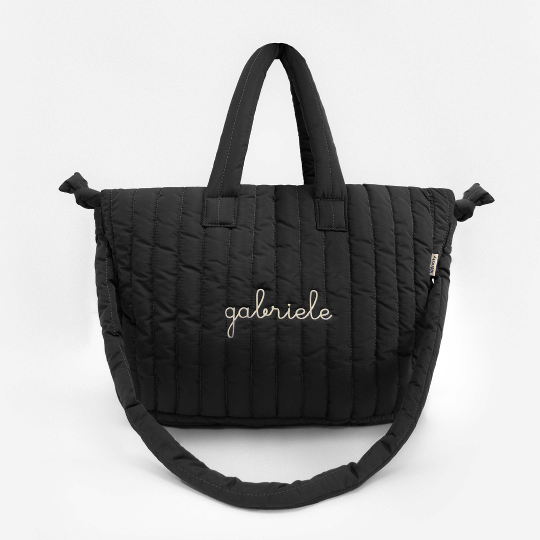 Borsa a Spalla Imbottita - Nero