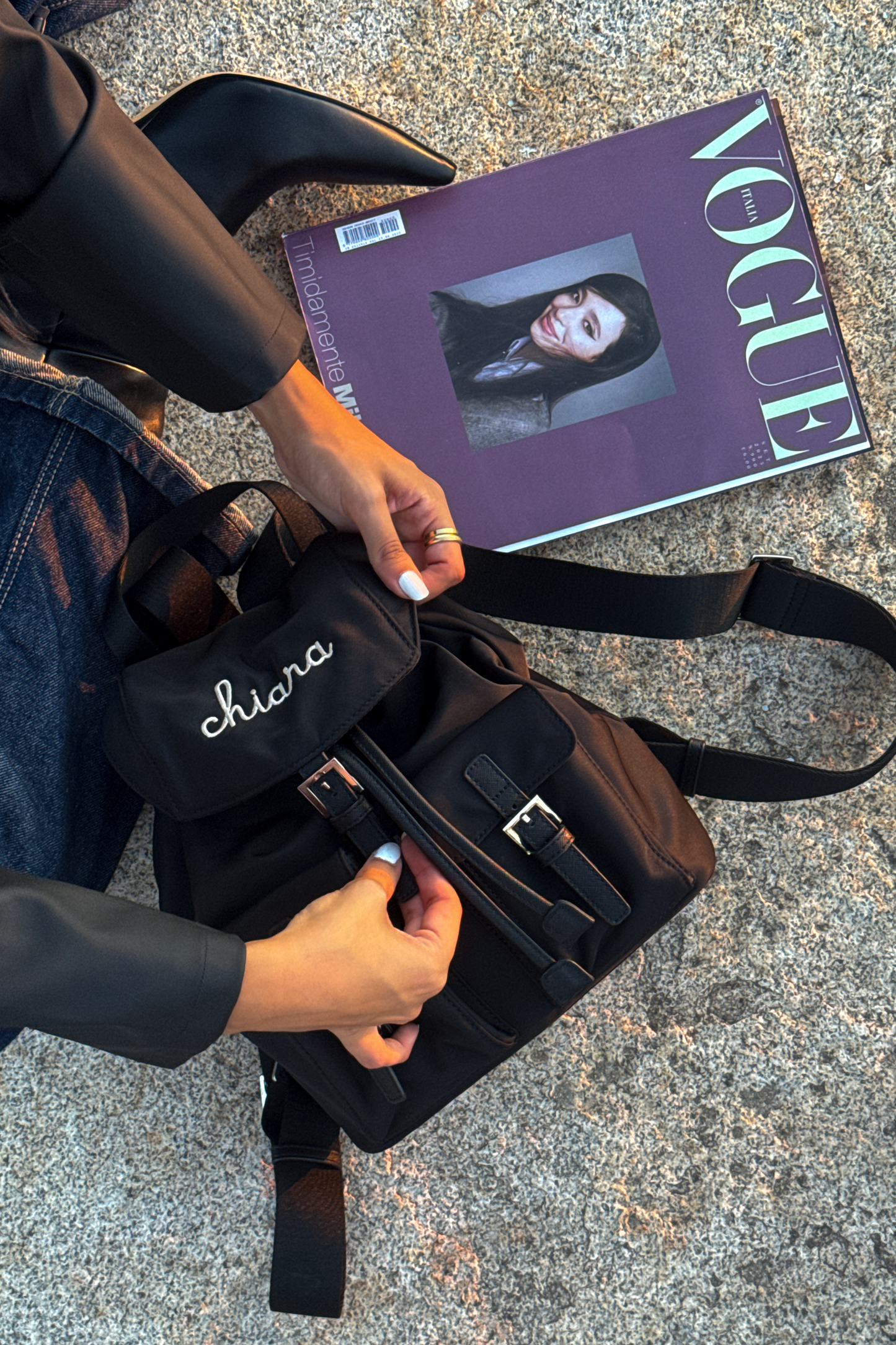 Zaino in Nylon - Nero