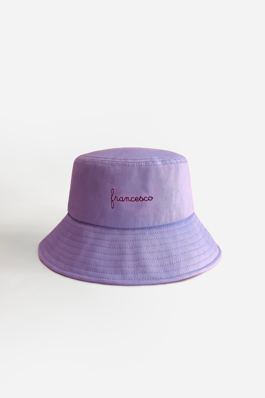 Cappello Bucket in Tela - Lilla