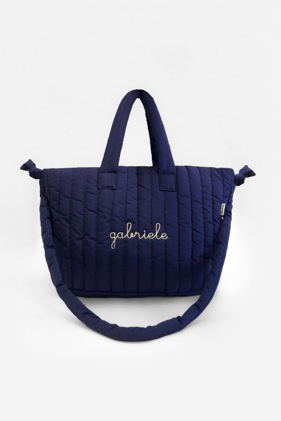 Box Borsa + Pouch - Blu navy