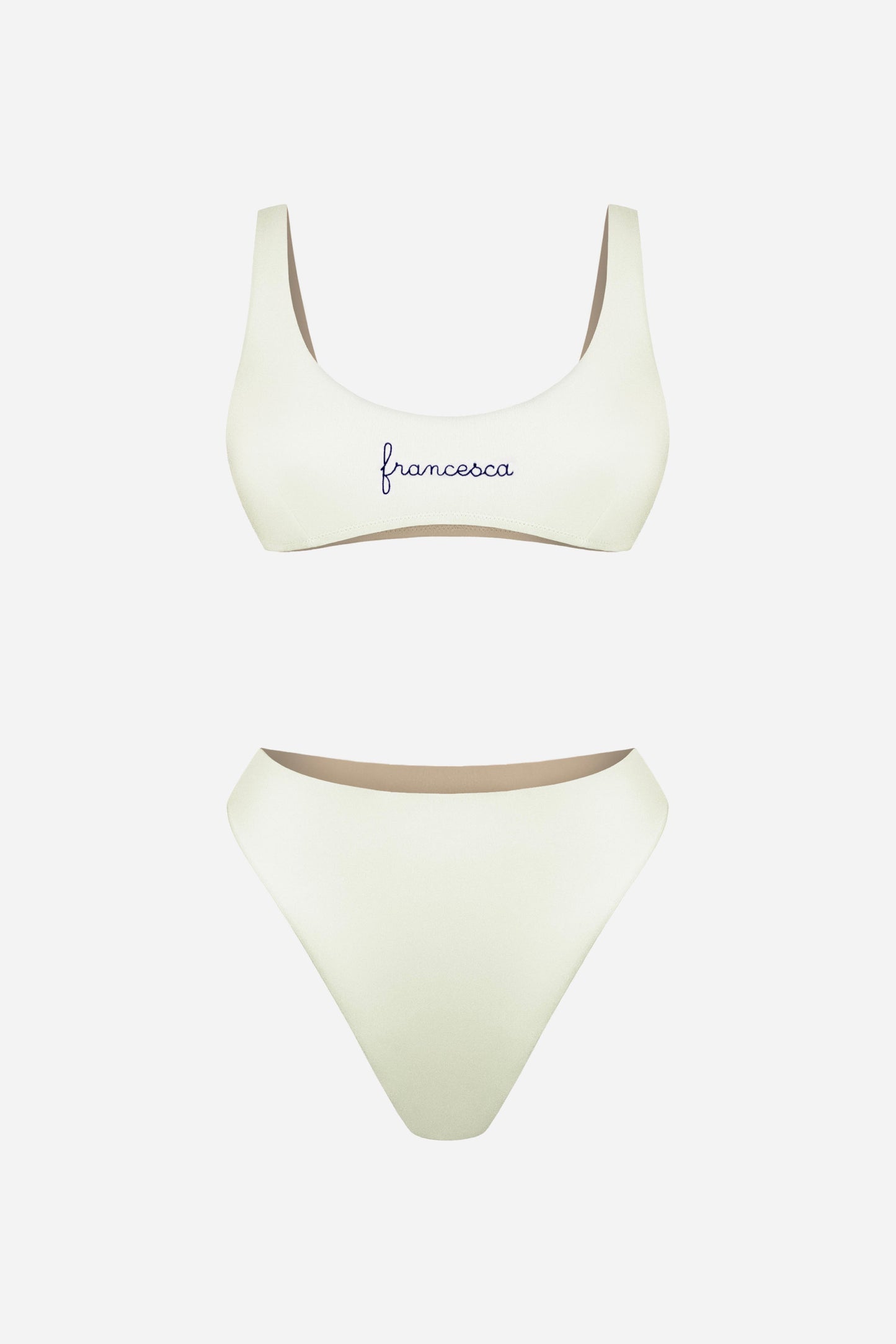 Sporty Bikini Set - Cream