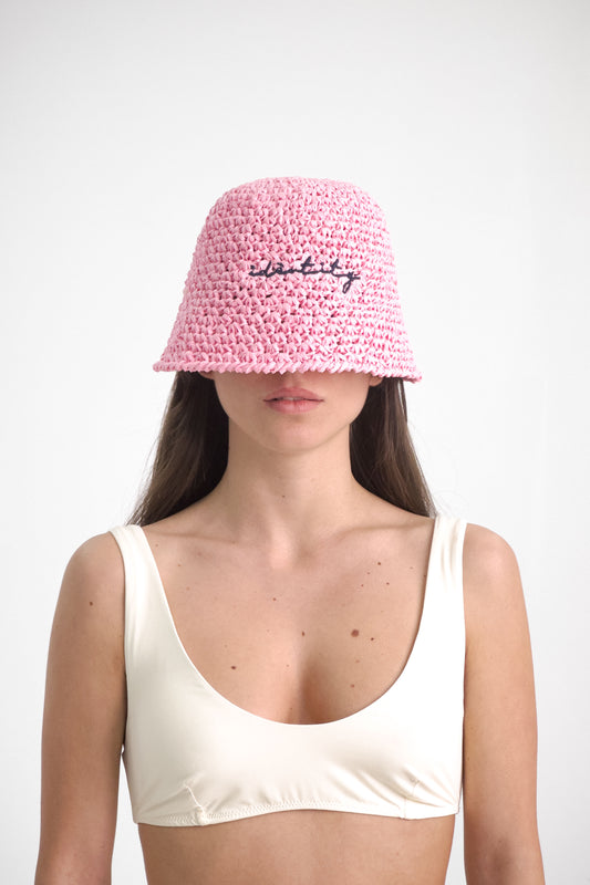 Cappello in Rafia - Rosa