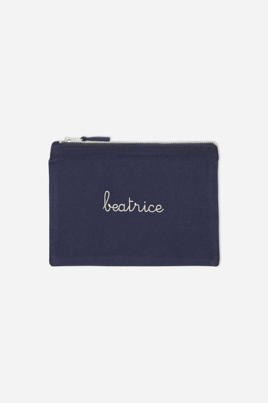 Maxi Pouch Bag in Cotone - Blu navy