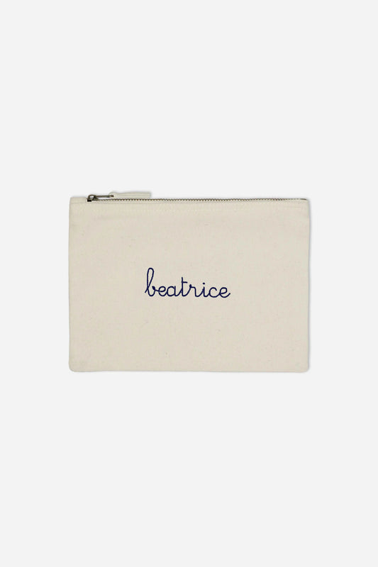 Maxi Pouch Bag in Cotone - Naturale