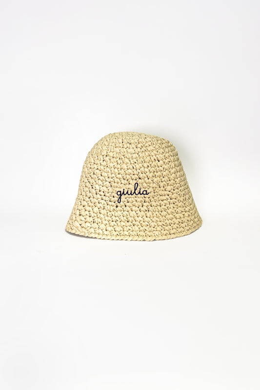 Rafia Bucket Hat - Natural