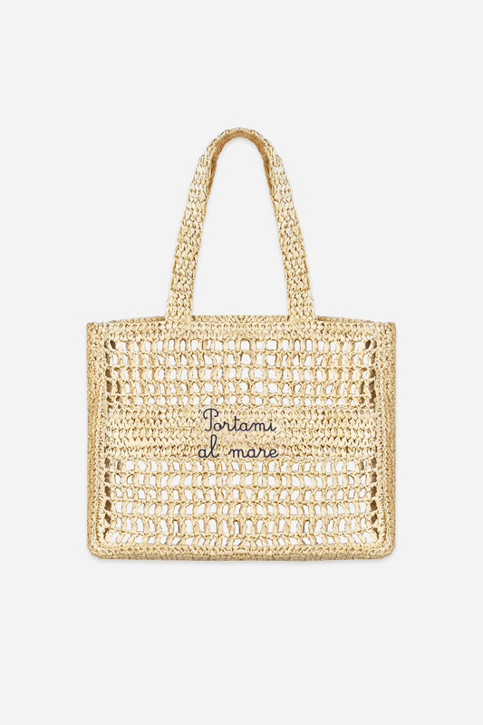 Borsa a Spalla in Rafia - Portami al mare