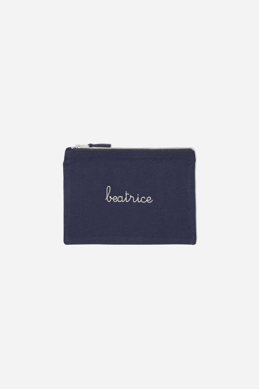 Pouch Bag in Cotone - Blu navy