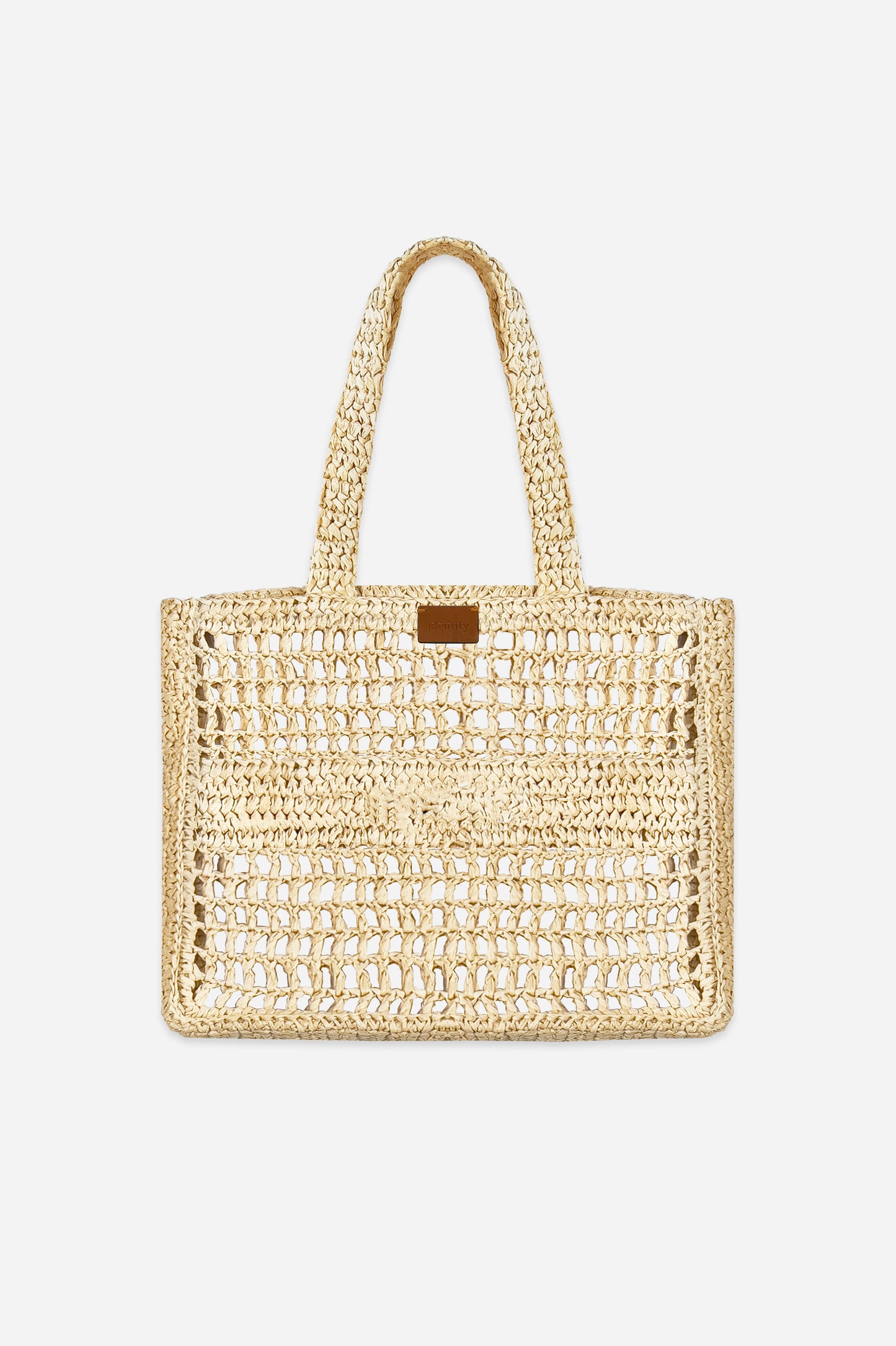 Borsa a Spalla in Rafia - Naturale