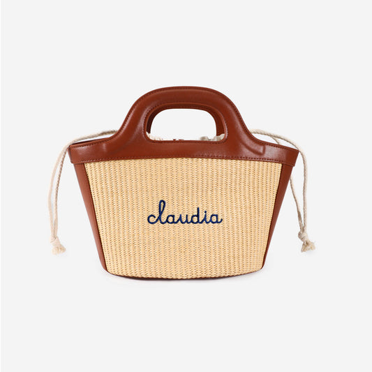 Borsa a Secchiello Sisal - Cuoio