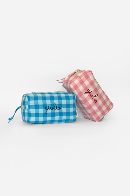 Astuccio in Vichy - Rosa