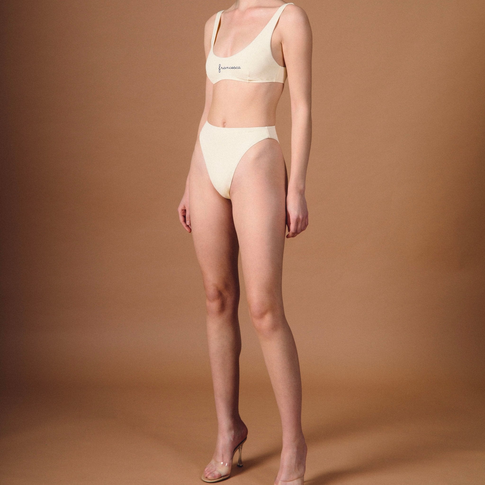 Bikini Vita alta - Crema - IDENTITY