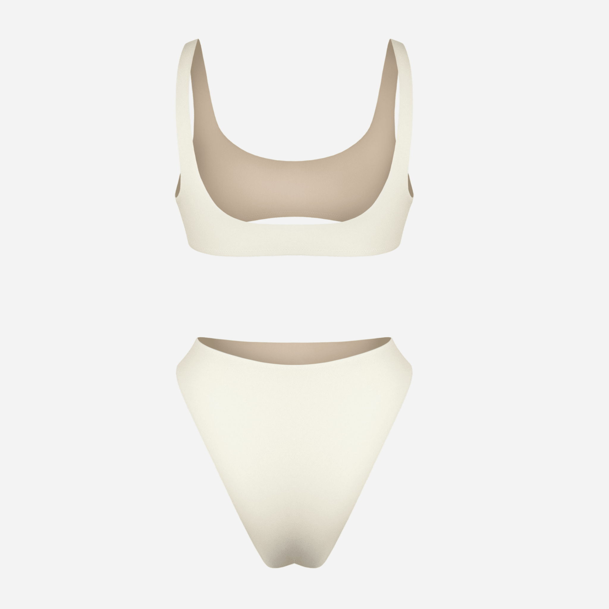 Bikini Vita alta - Crema - IDENTITY