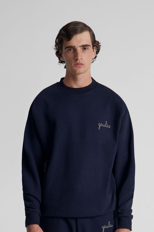 Felpa Girocollo 365 - Blu navy