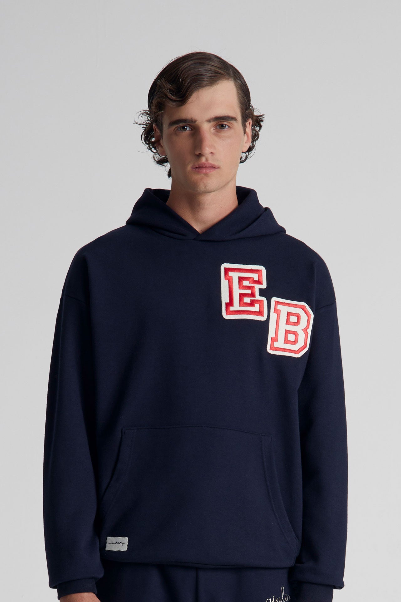 365 Midweight Patch Hoodie - Navy