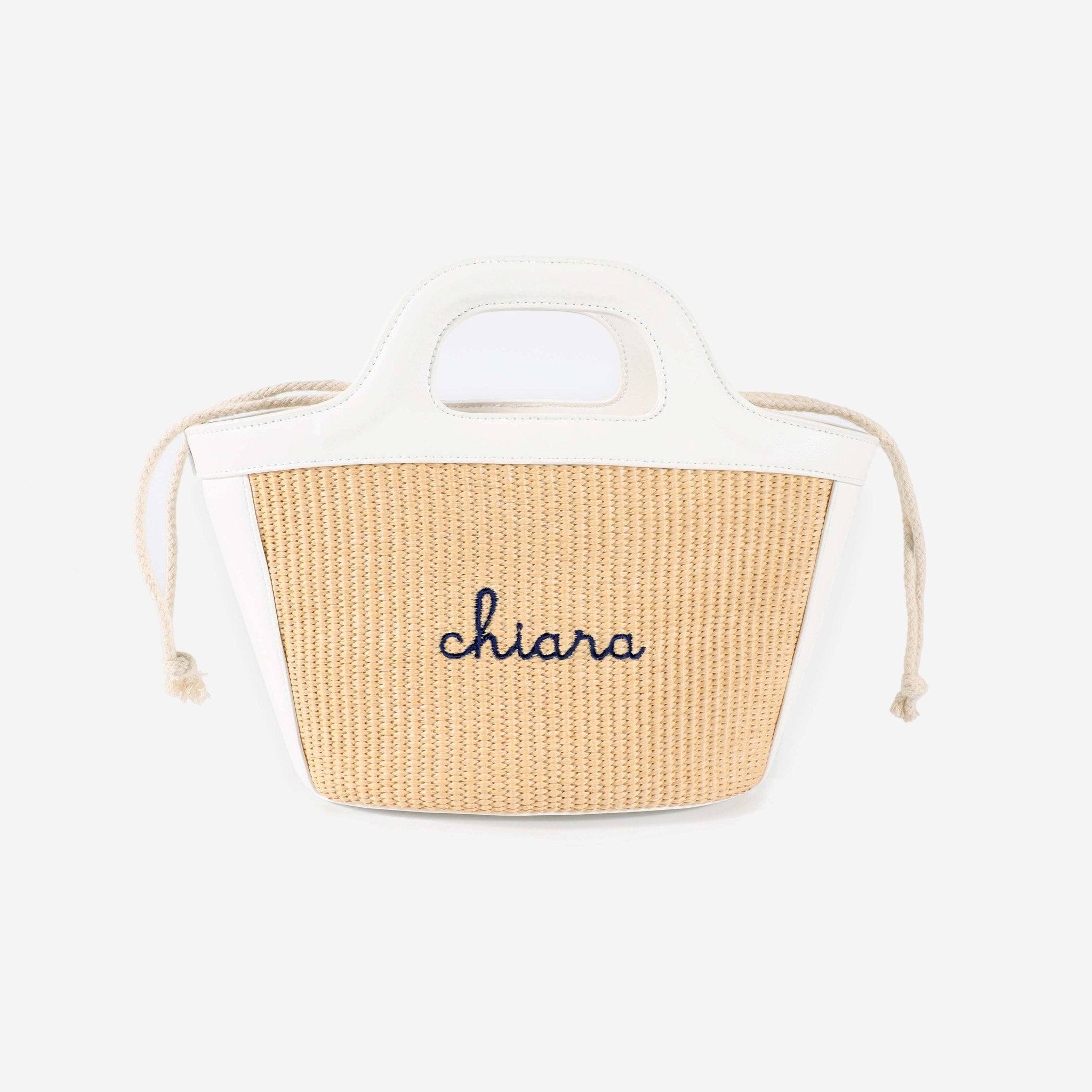 Borsa a Secchiello Sisal - Bianco - IDENTITY
