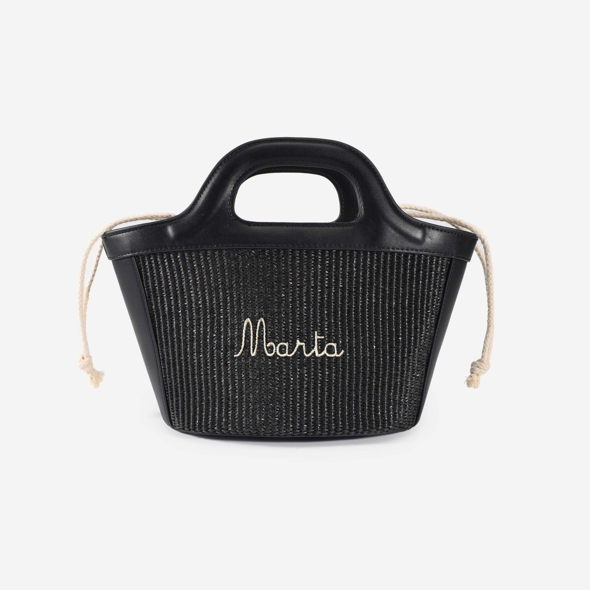 Borsa a Secchiello Sisal - Nero - IDENTITY