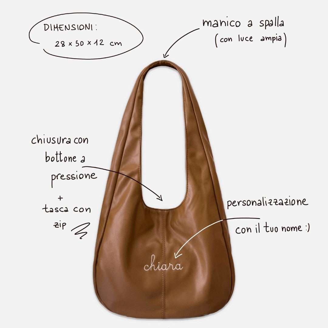 Borsa a spalla Urban - Cuoio - IDENTITY